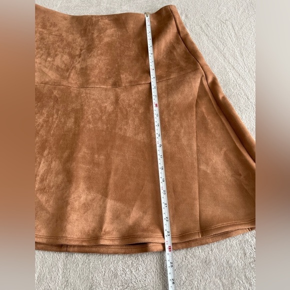 Nwt Anne Klein Tan Suede skater Skirts size 14 - Picture 6 of 8